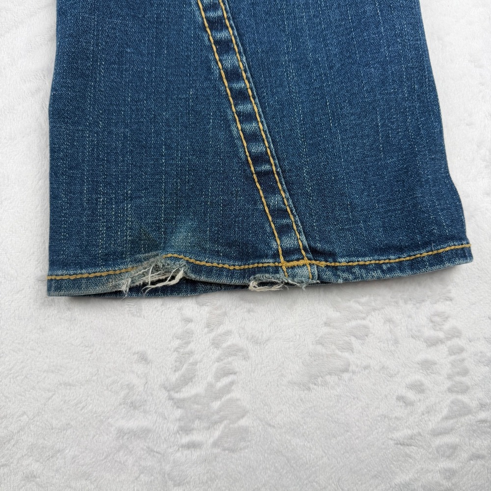 VTG True Religion‎ Disco Joey Big T Flare Jeans Y2K Low Rise Studded USA Made 28 - Picture 7 of 10